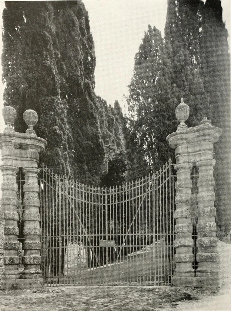 An illustration from Villas of Florence and Tuscany, 1922, leaf 247