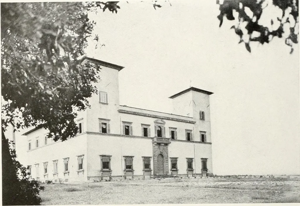 An illustration from Villas of Florence and Tuscany, 1922, leaf 249