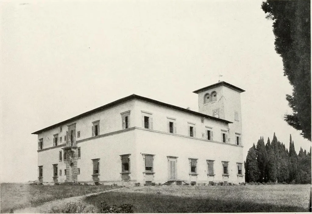 An illustration from Villas of Florence and Tuscany, 1922, leaf 249