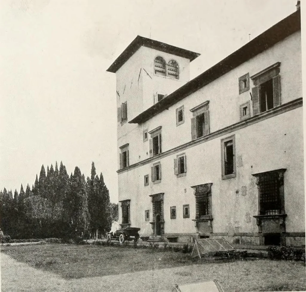 An illustration from Villas of Florence and Tuscany, 1922, leaf 250