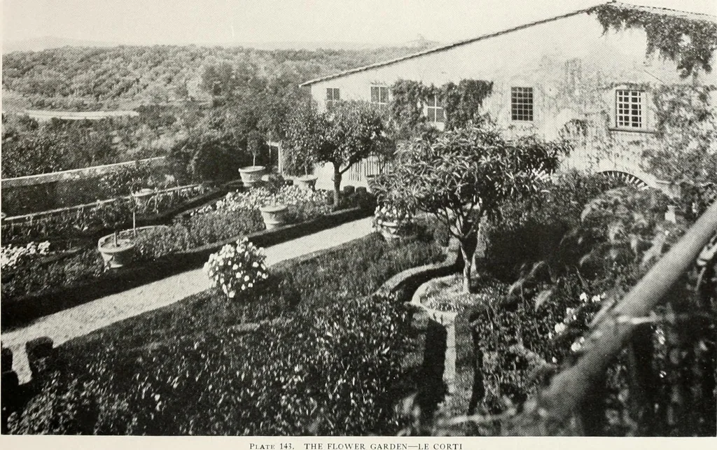 An illustration from Villas of Florence and Tuscany, 1922, leaf 259