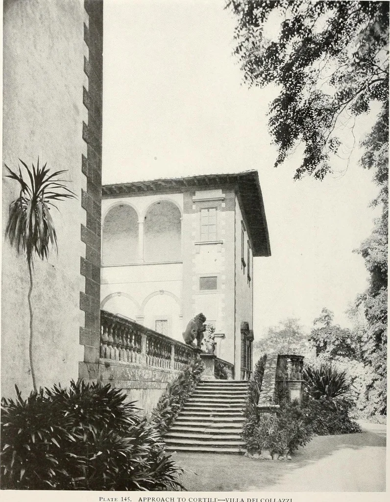 An illustration from Villas of Florence and Tuscany, 1922, leaf 263