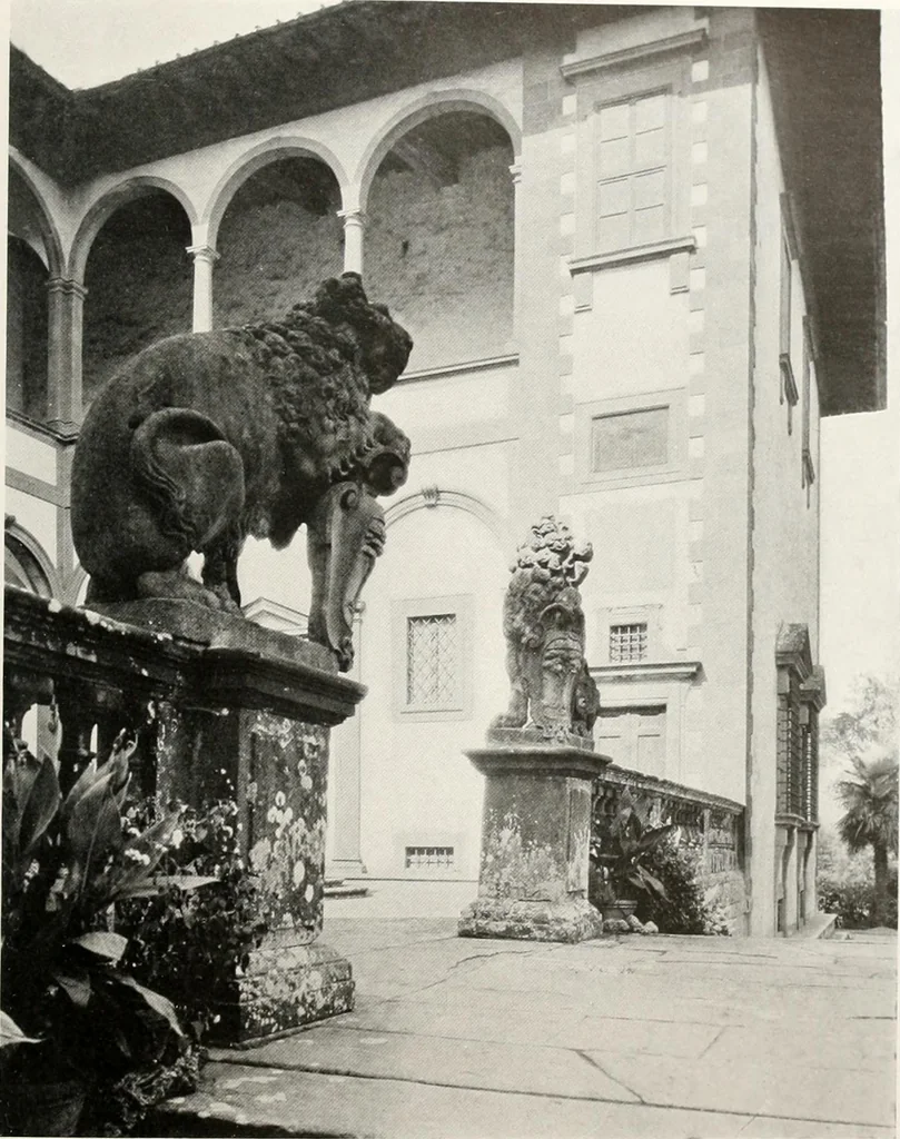 An illustration from Villas of Florence and Tuscany, 1922, leaf 264