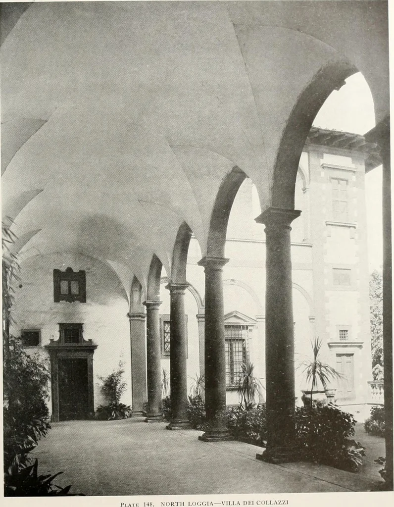 An illustration from Villas of Florence and Tuscany, 1922, leaf 266