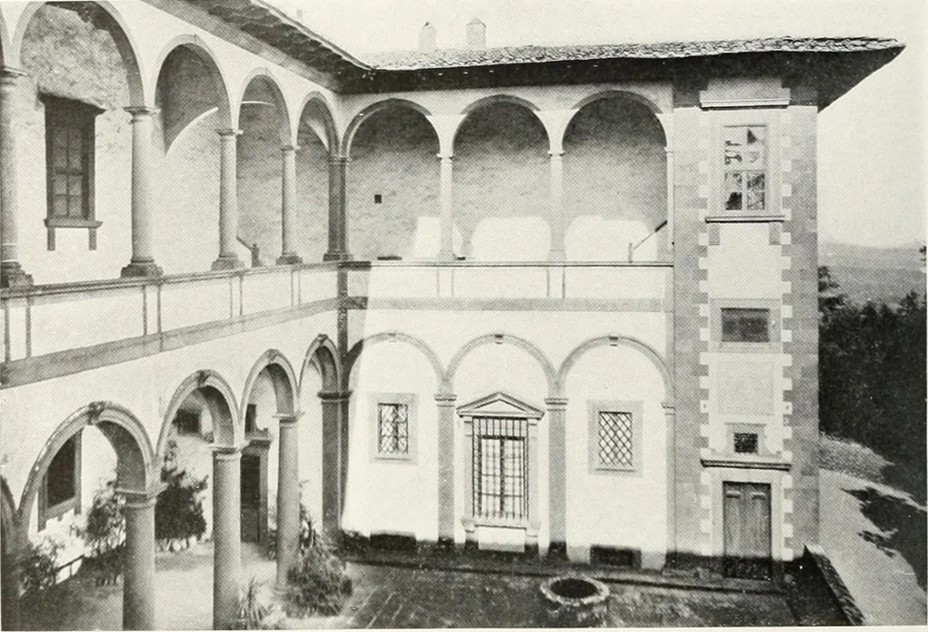 An illustration from Villas of Florence and Tuscany, 1922, leaf 269