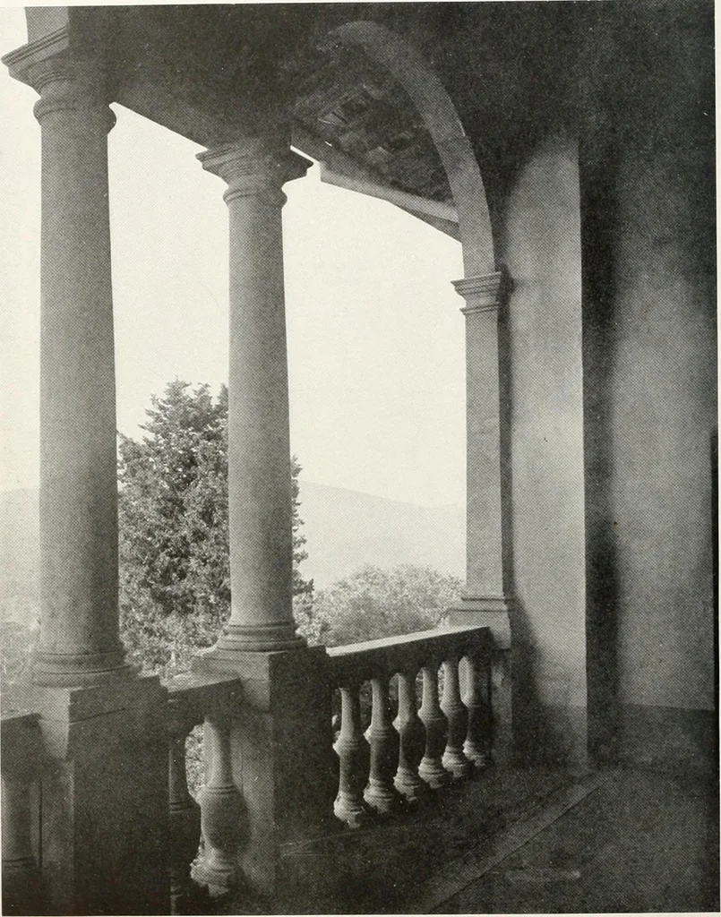 An illustration from Villas of Florence and Tuscany, 1922, leaf 271