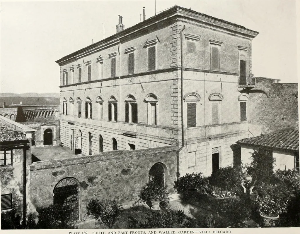 An illustration from Villas of Florence and Tuscany, 1922, leaf 288