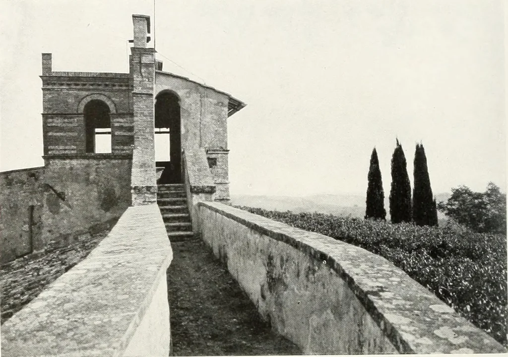 An illustration from Villas of Florence and Tuscany, 1922, leaf 291