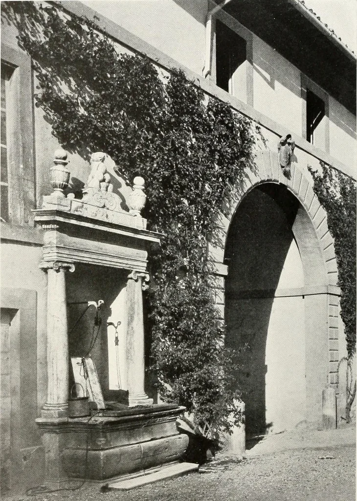 An illustration from Villas of Florence and Tuscany, 1922, leaf 295