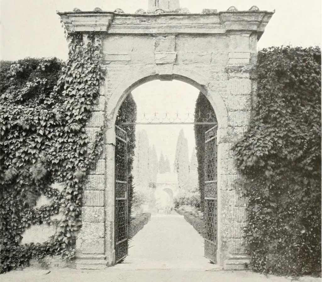 An illustration from Villas of Florence and Tuscany, 1922, leaf 296