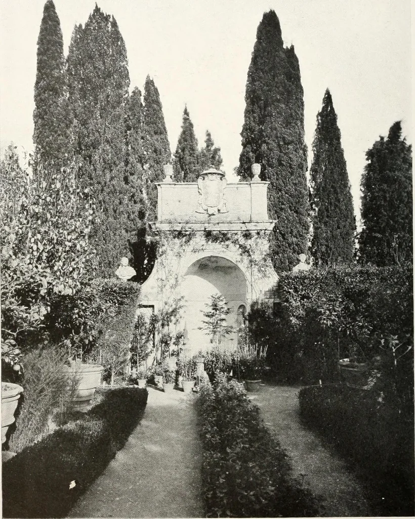 An illustration from Villas of Florence and Tuscany, 1922, leaf 297