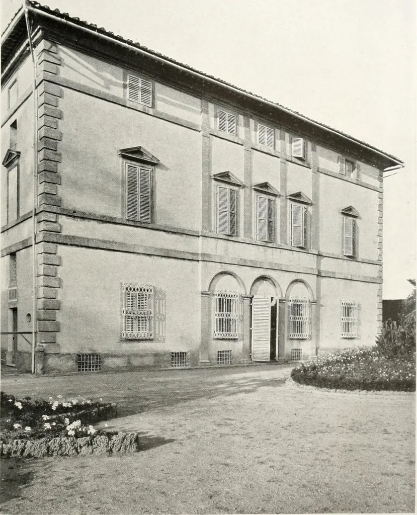 An illustration from Villas of Florence and Tuscany, 1922, leaf 298