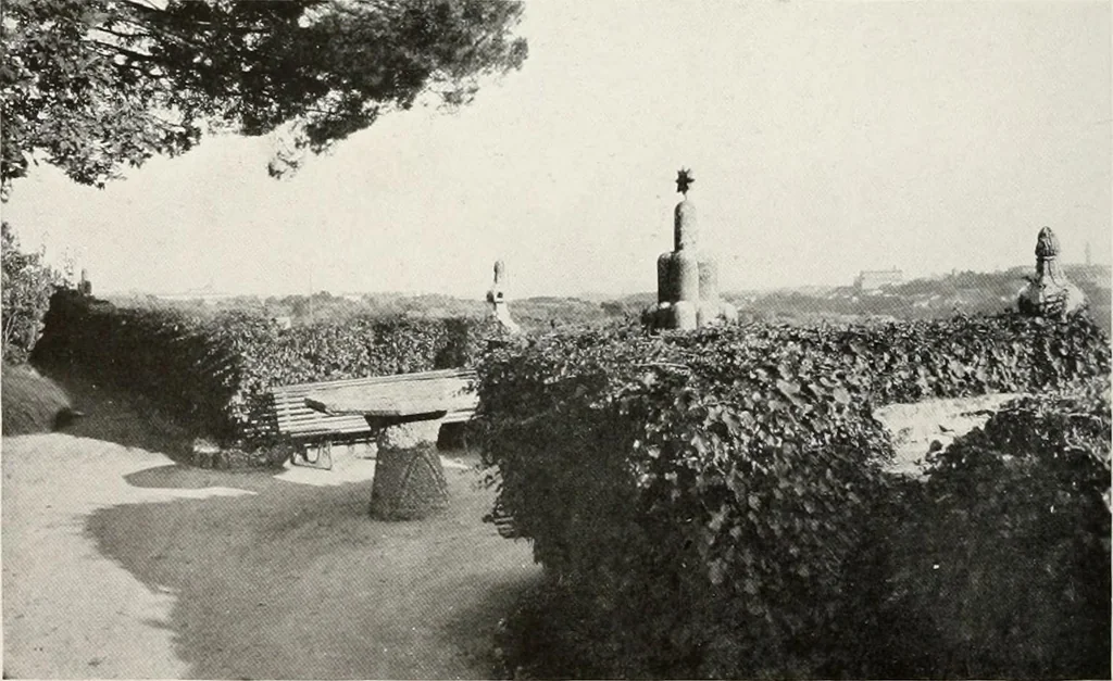 An illustration from Villas of Florence and Tuscany, 1922, leaf 299