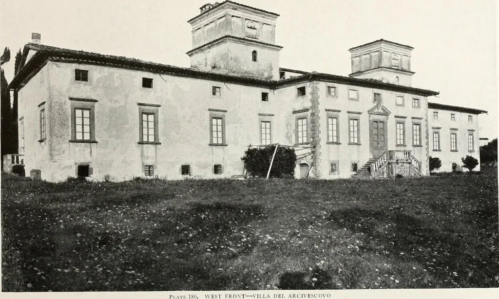 An illustration from Villas of Florence and Tuscany, 1922, leaf 307