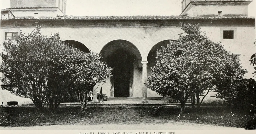 An illustration from Villas of Florence and Tuscany, 1922, leaf 310