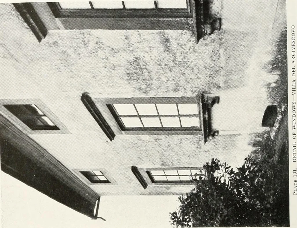An illustration from Villas of Florence and Tuscany, 1922, leaf 311