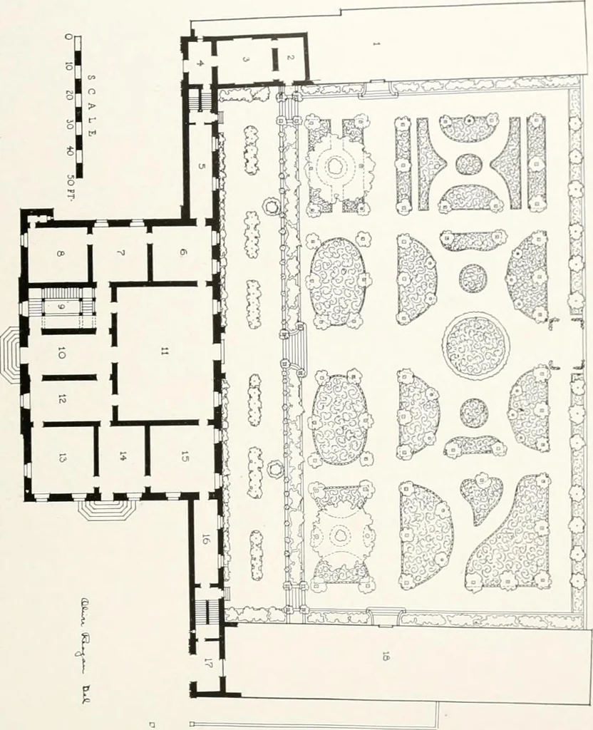 An illustration from Villas of Florence and Tuscany, 1922, leaf 316