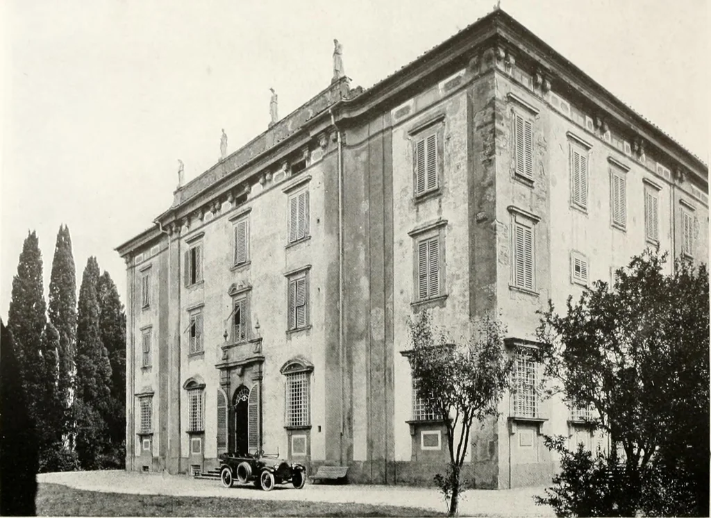 An illustration from Villas of Florence and Tuscany, 1922, leaf 318