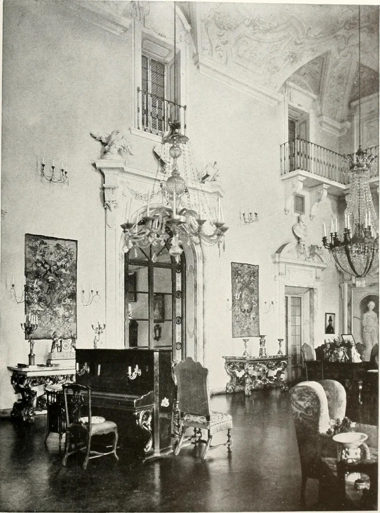 An illustration from Villas of Florence and Tuscany, 1922, leaf 322