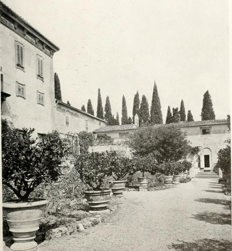 An illustration from Villas of Florence and Tuscany, 1922, leaf 326