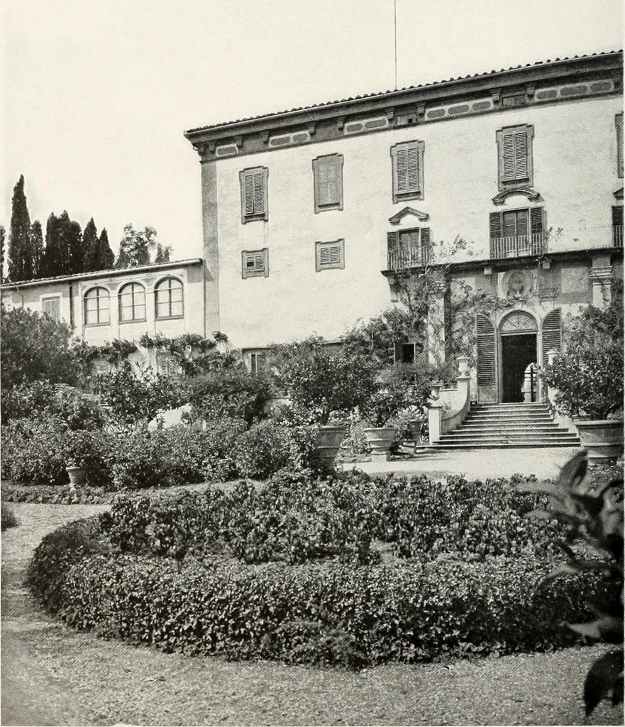An illustration from Villas of Florence and Tuscany, 1922, leaf 327