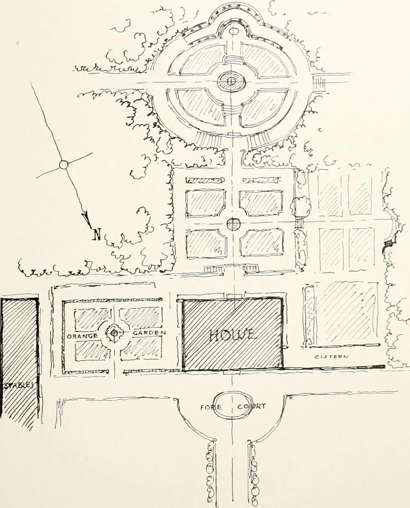 An illustration from Villas of Florence and Tuscany, 1922, leaf 332