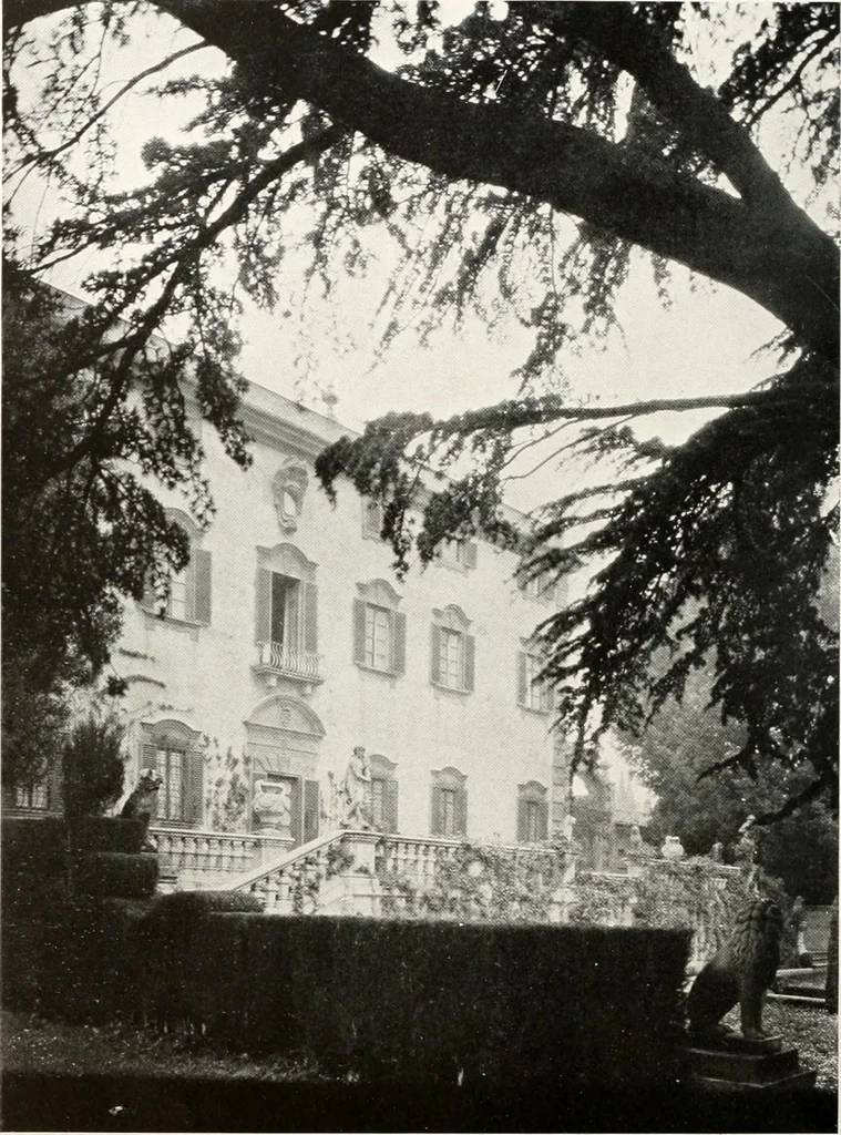 An illustration from Villas of Florence and Tuscany, 1922, leaf 337