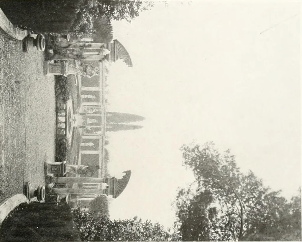 An illustration from Villas of Florence and Tuscany, 1922, leaf 340