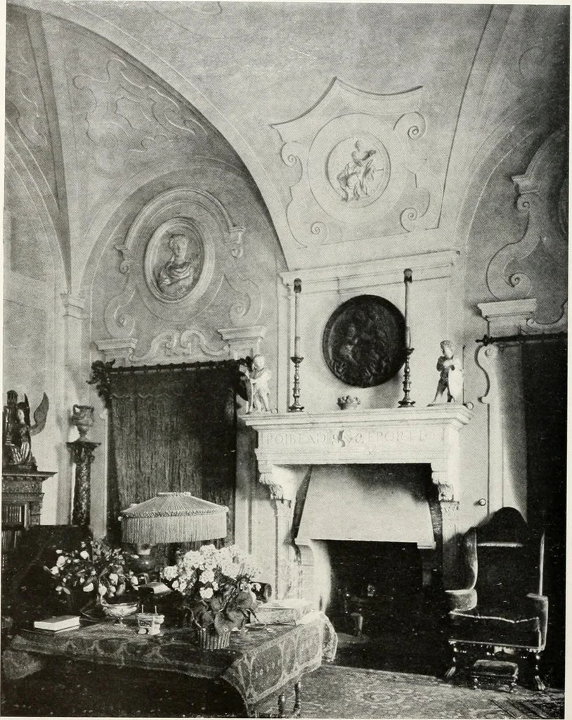 An illustration from Villas of Florence and Tuscany, 1922, leaf 345