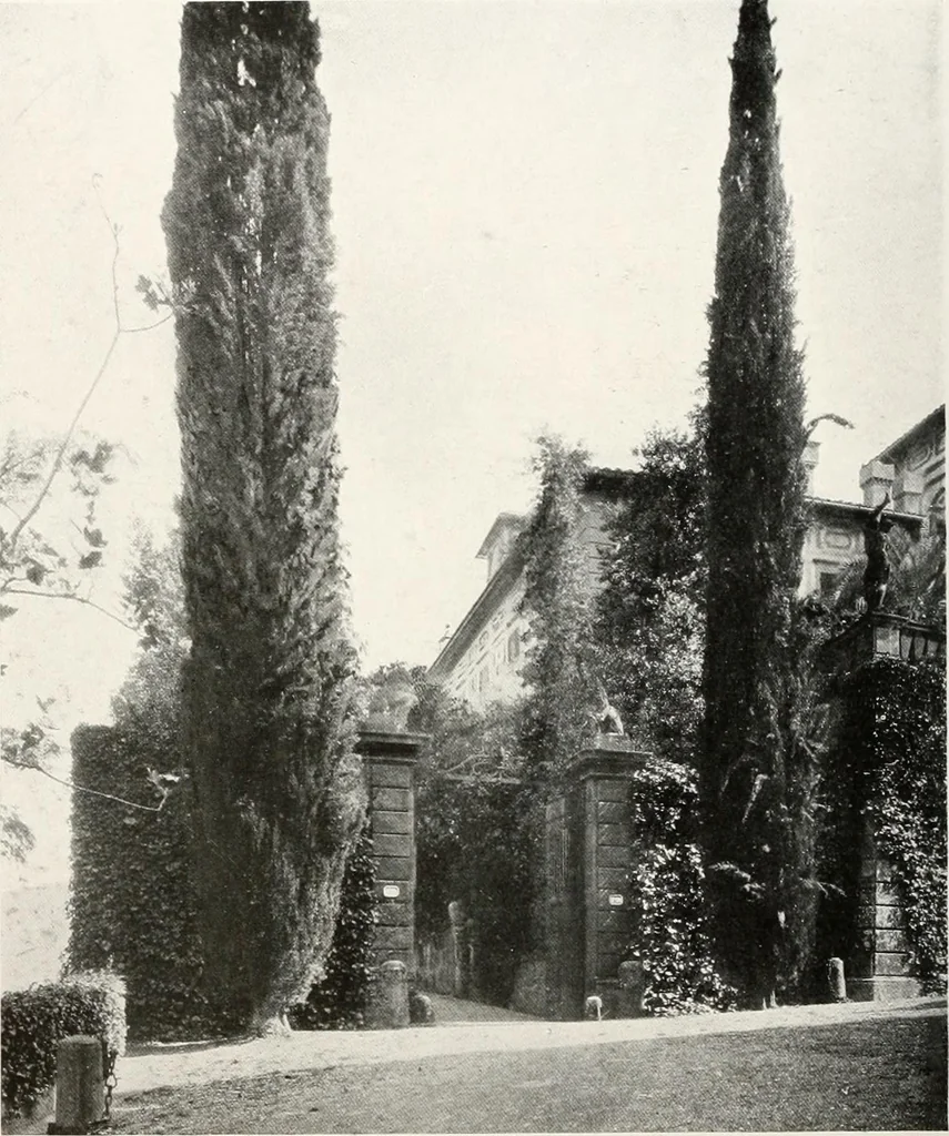 An illustration from Villas of Florence and Tuscany, 1922, leaf 357