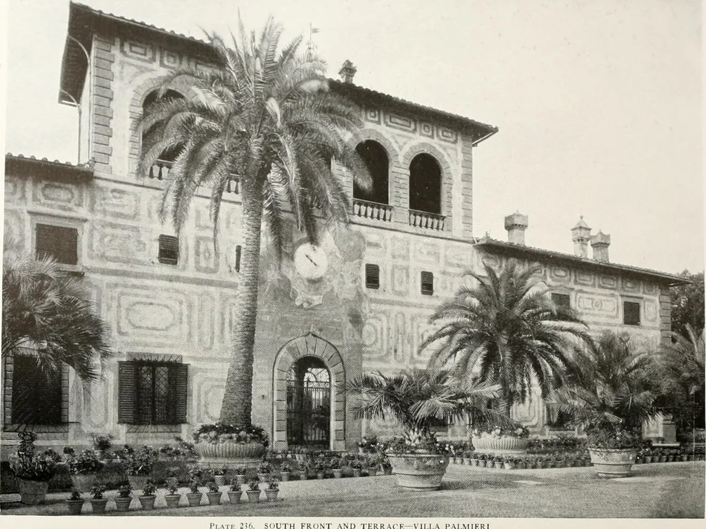An illustration from Villas of Florence and Tuscany, 1922, leaf 364