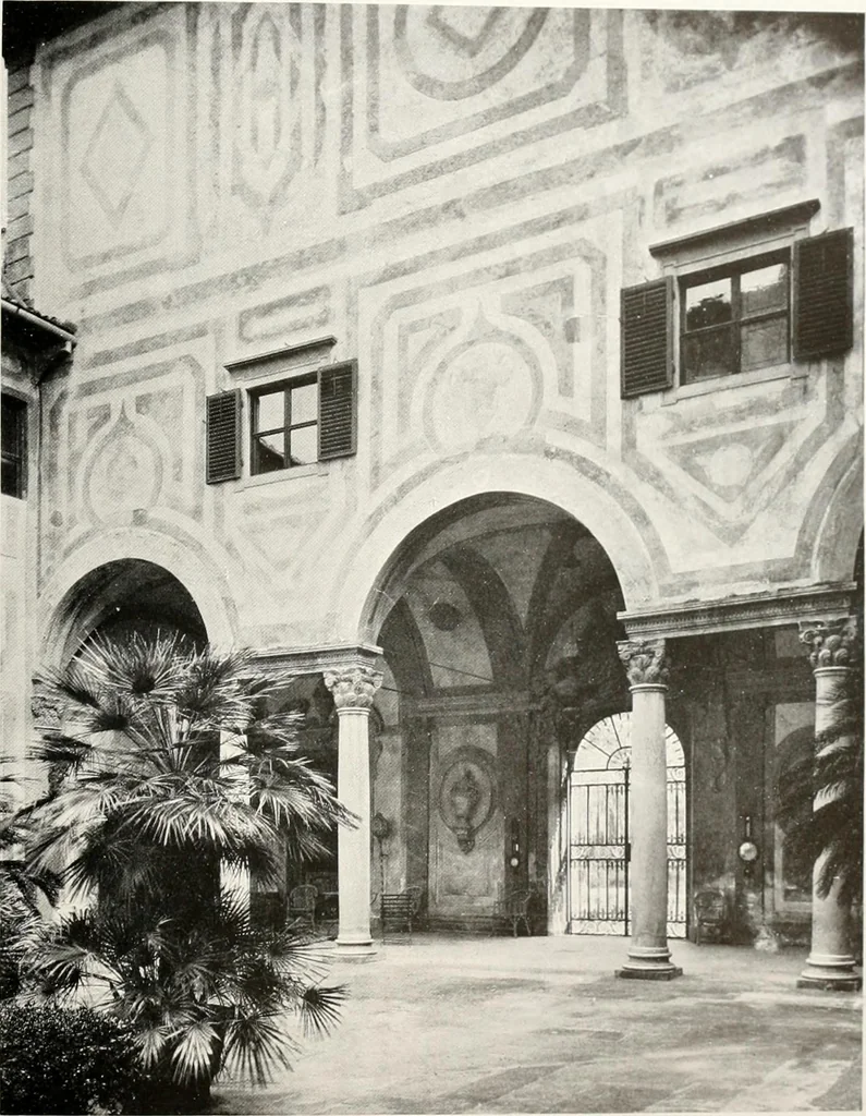 An illustration from Villas of Florence and Tuscany, 1922, leaf 366