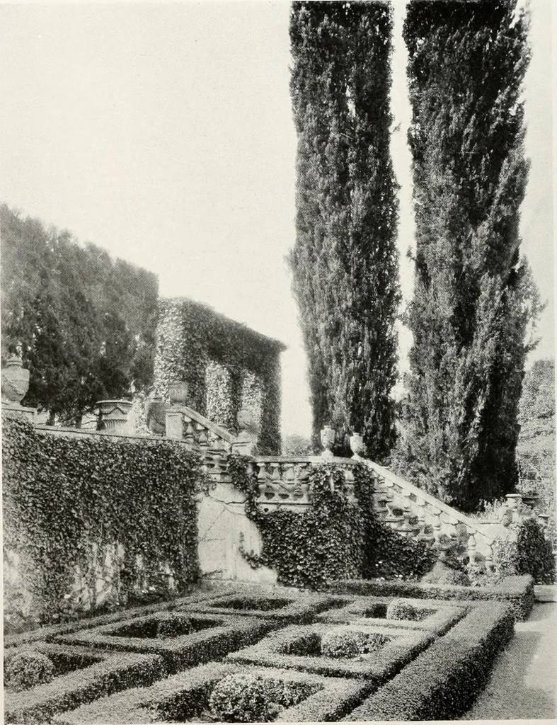 An illustration from Villas of Florence and Tuscany, 1922, leaf 371