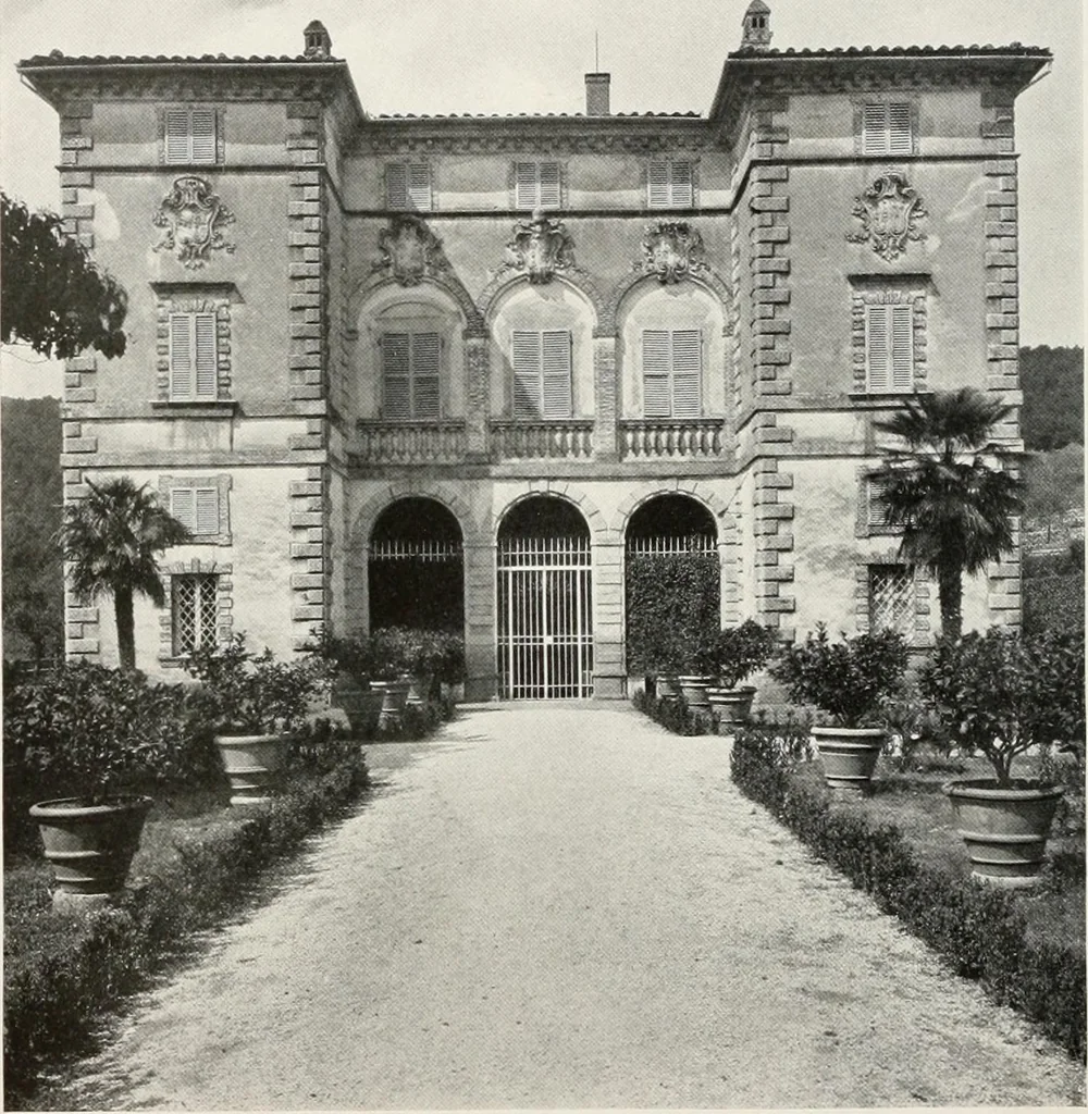 An illustration from Villas of Florence and Tuscany, 1922, leaf 379
