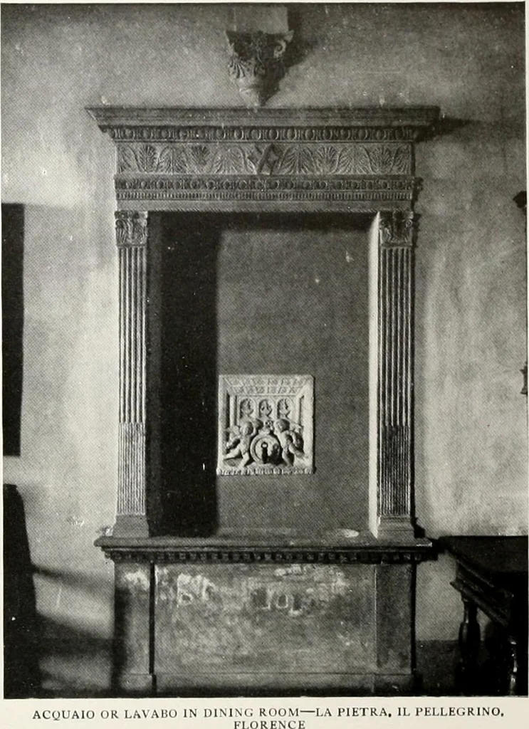 An illustration from Villas of Florence and Tuscany, 1922, leaf 38