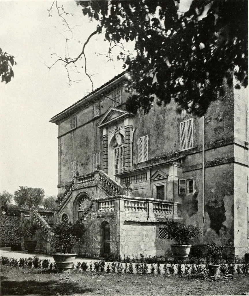 An illustration from Villas of Florence and Tuscany, 1922, leaf 381