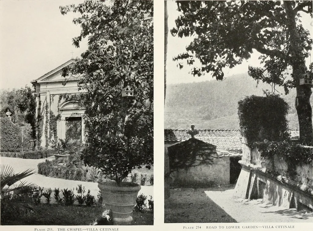 An illustration from Villas of Florence and Tuscany, 1922, leaf 383