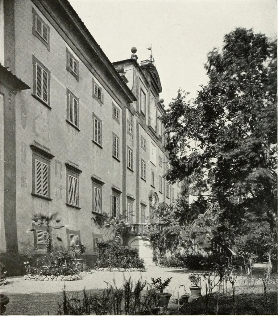 An illustration from Villas of Florence and Tuscany, 1922, leaf 387