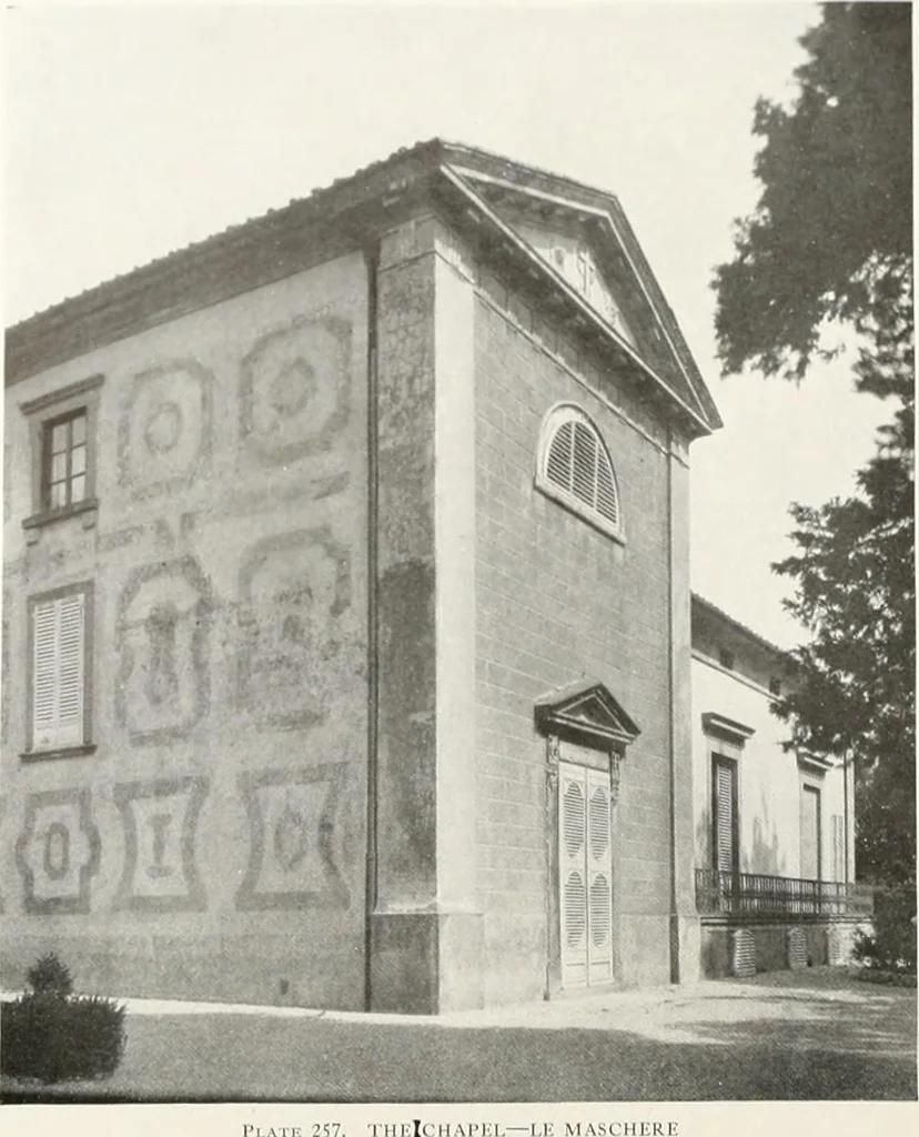 An illustration from Villas of Florence and Tuscany, 1922, leaf 388