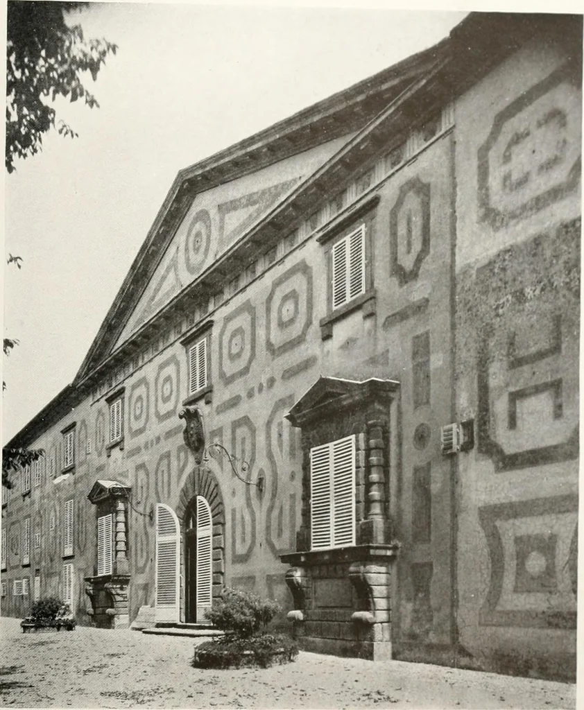 An illustration from Villas of Florence and Tuscany, 1922, leaf 390