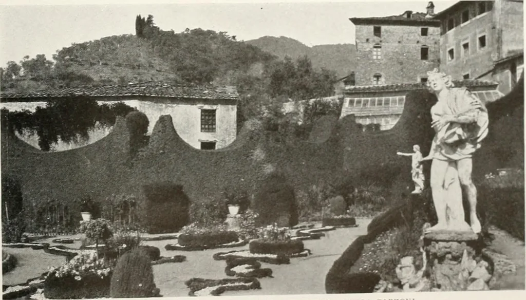 An illustration from Villas of Florence and Tuscany, 1922, leaf 400