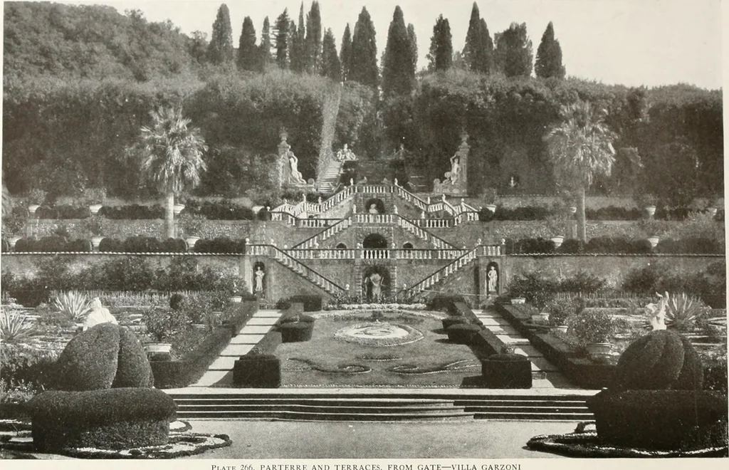 An illustration from Villas of Florence and Tuscany, 1922, leaf 402