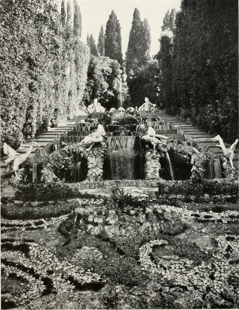 An illustration from Villas of Florence and Tuscany, 1922, leaf 403