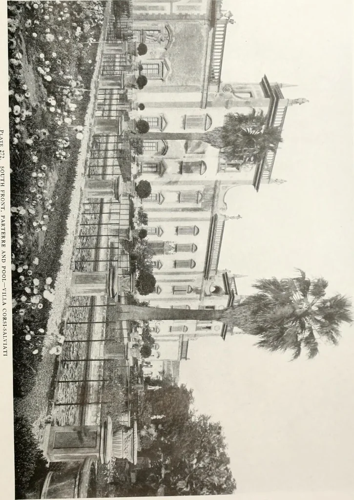 An illustration from Villas of Florence and Tuscany, 1922, leaf 410