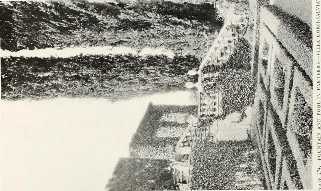An illustration from Villas of Florence and Tuscany, 1922, leaf 411