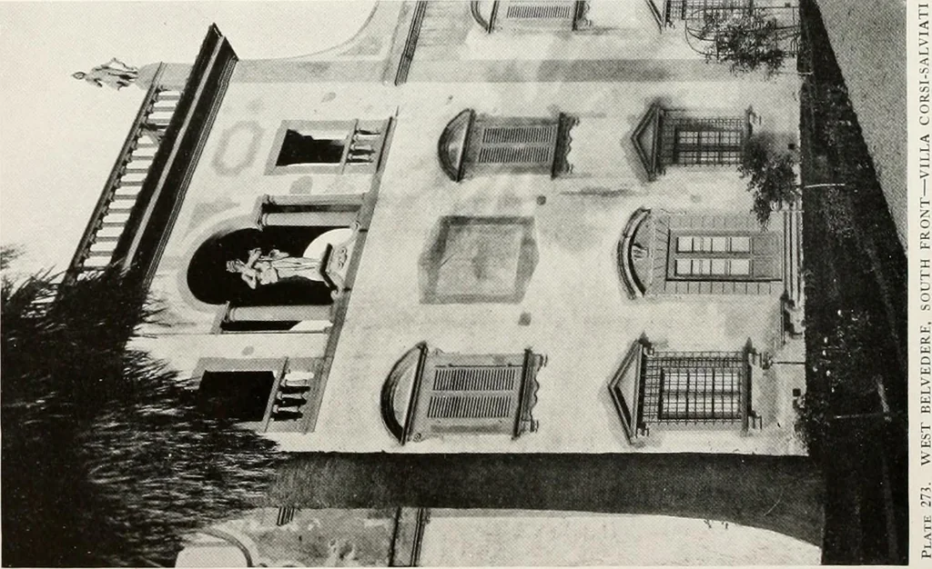 An illustration from Villas of Florence and Tuscany, 1922, leaf 411