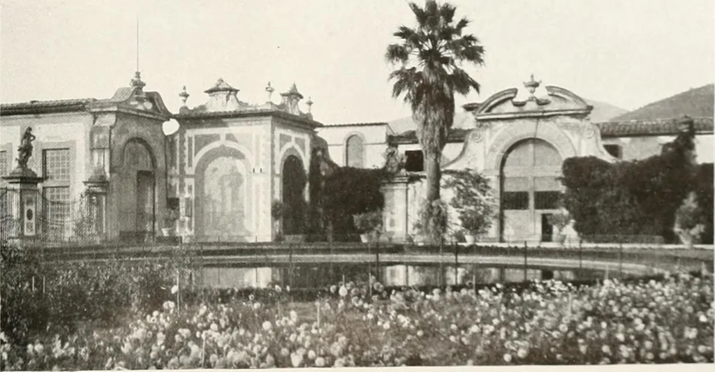 An illustration from Villas of Florence and Tuscany, 1922, leaf 414