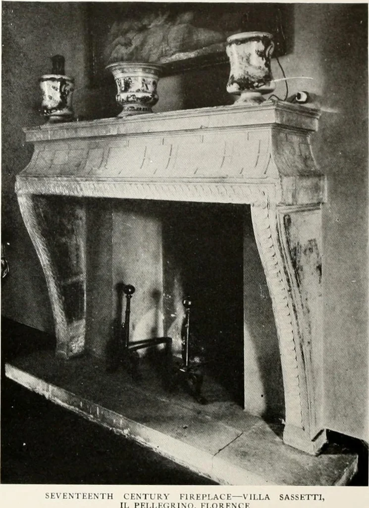 An illustration from Villas of Florence and Tuscany, 1922, leaf 58