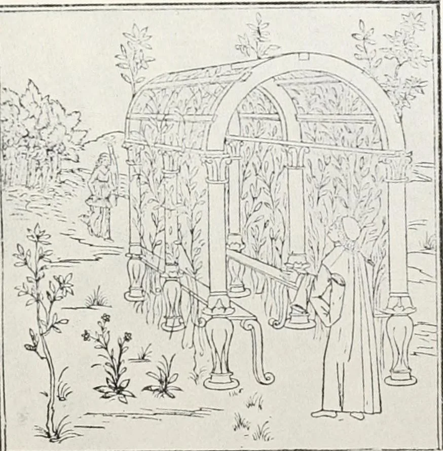 An illustration from Villas of Florence and Tuscany, 1922, leaf 78