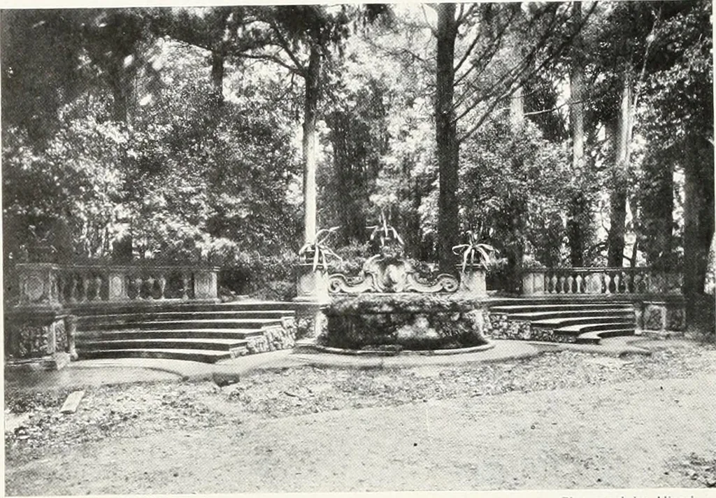 An illustration from Villas of Florence and Tuscany, 1922, leaf 83